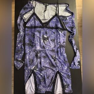 Dollskill HEIGHTEN SENSES GOTH FAIRY MESH SCALLOP DRESS